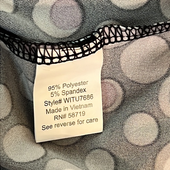 NY Collection Women Polka Dot Blouse Size 1X - Picture 6 of 6